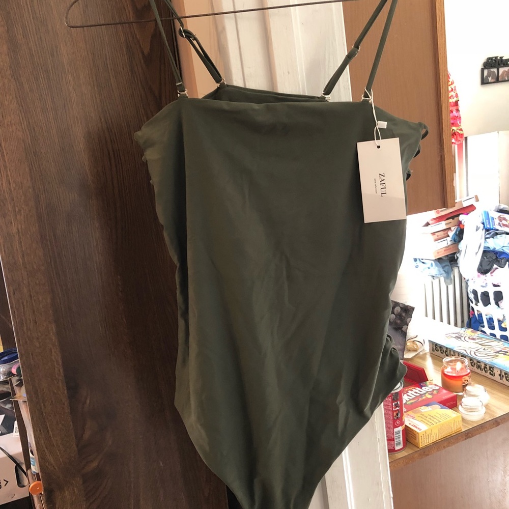 Army green one piece